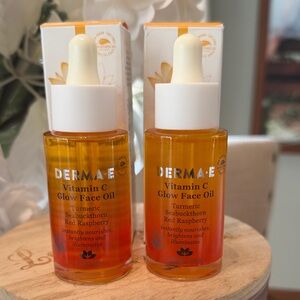 Derma E Vitamin C Glow Face Oil Lot of 2 (1 oz Each)